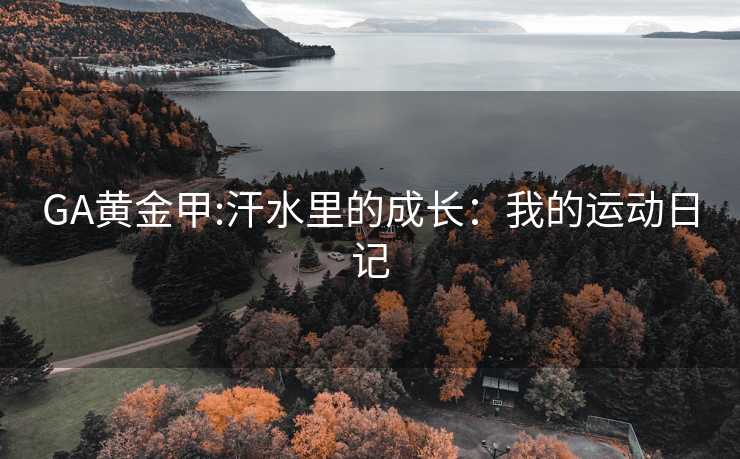 GA黄金甲:汗水里的成长：我的运动日记